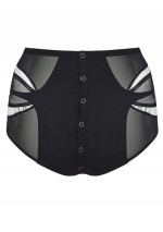 Printed high waisted brief with buttons Dalia Lascivious