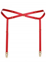 Bright red suspender belt Flash You And Me