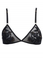 Black lace triangle bra Flash You And Me
